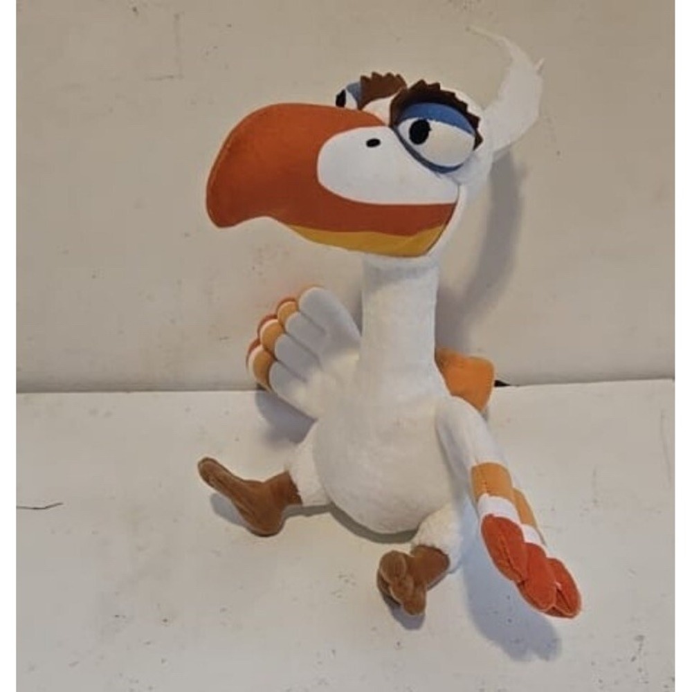 Disney Lion King Zazu Plush Bird Broadway Musical Orange White Stuffed Doll 9"‎